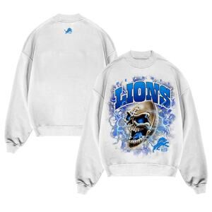 SANA x Detroit Lions Skull Football Sweatshirt